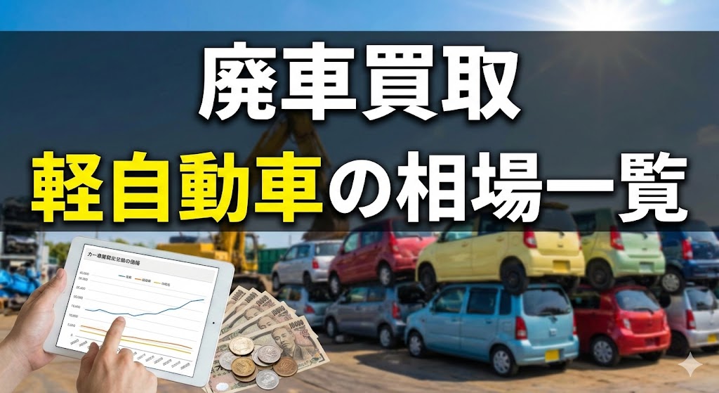 廃車買取 軽自動車の相場一覧